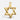 9k Yellow Gold Polished Star Of David Pendant L24mm x W15mm - The Gold Lab uk