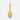 9k Yellow Gold Polished Tennis Racket Pendant - The Gold Lab uk