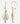 Fancy Blue Topaz Drop Earrings in 9k Yellow Gold - The Gold Lab uk